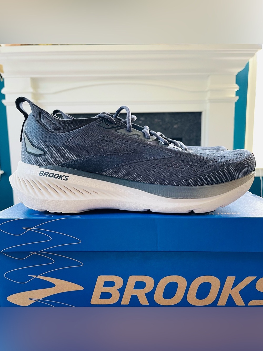 Brooks Men's Glycerin 23 Running Shoes Turbulence/Ebony/Clear 110476-1D-061 NEW